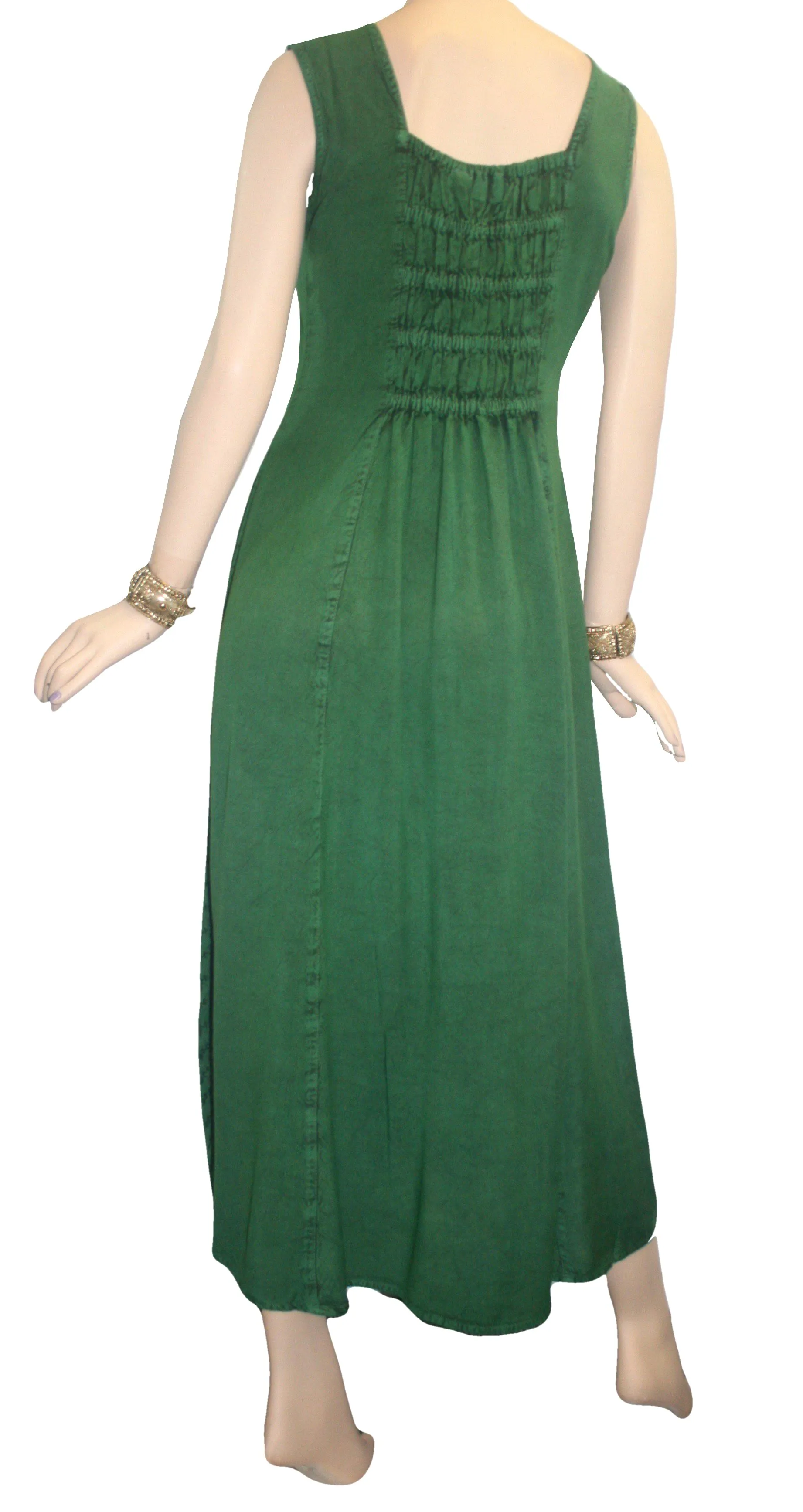 1004 DR Roman Victorian Sleeveless Embroidered Summer Dress