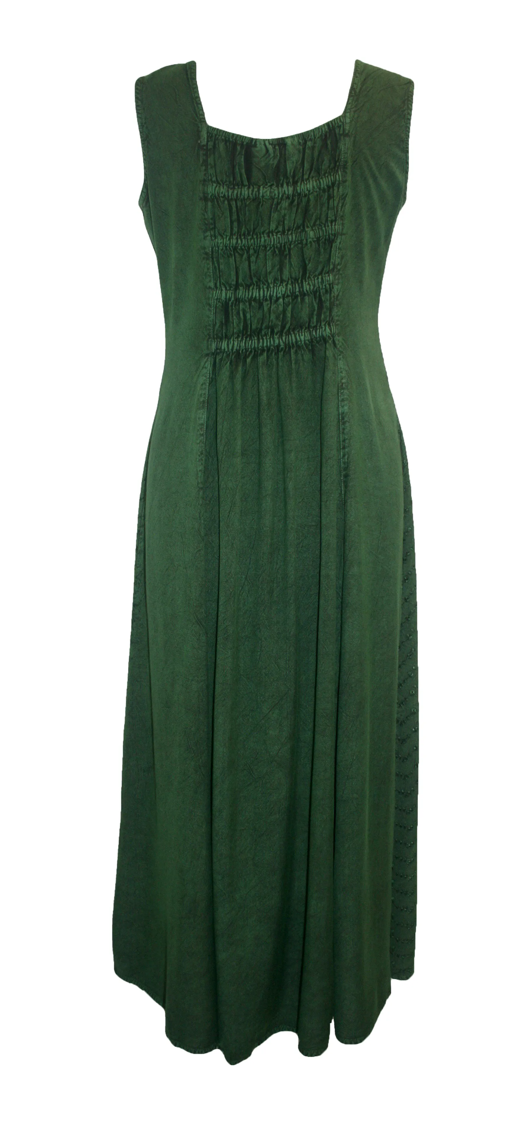 1004 DR Roman Victorian Sleeveless Embroidered Summer Dress