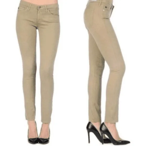 Adriano Goldschmied AG 'the Stilt'  Cigarette Slim Fit Beige Jeans- Size 29R