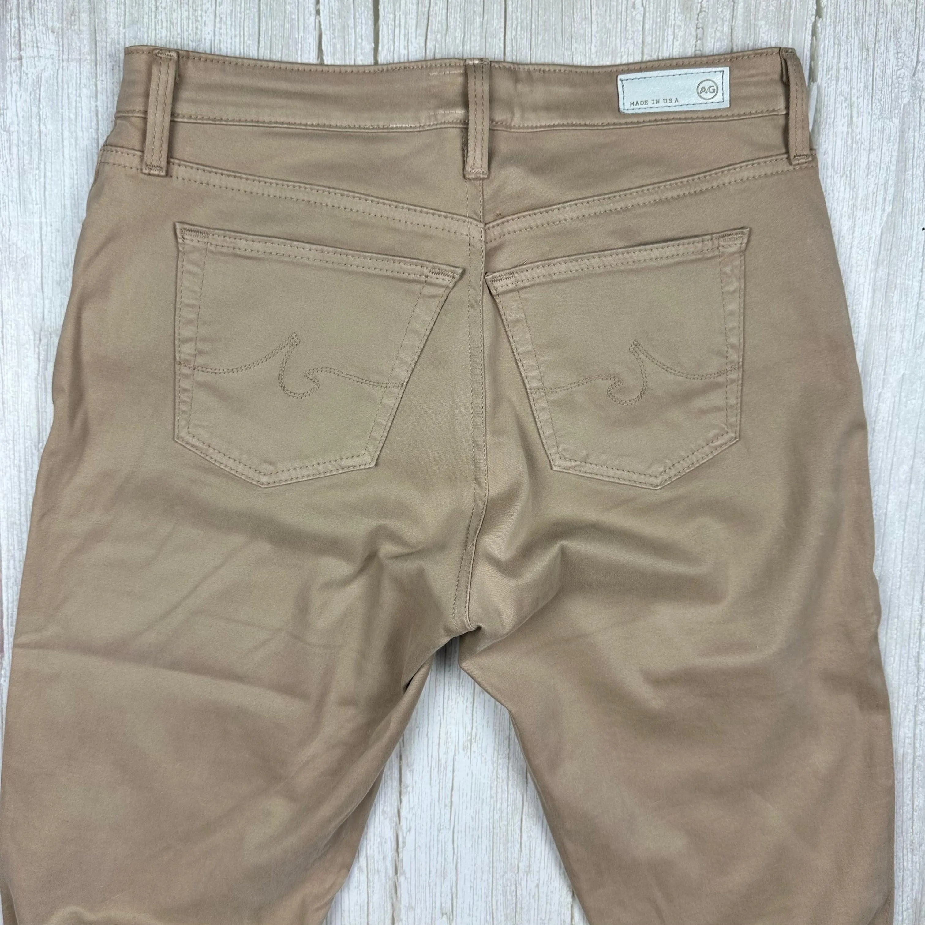 Adriano Goldschmied AG 'the Stilt'  Cigarette Slim Fit Beige Jeans- Size 29R