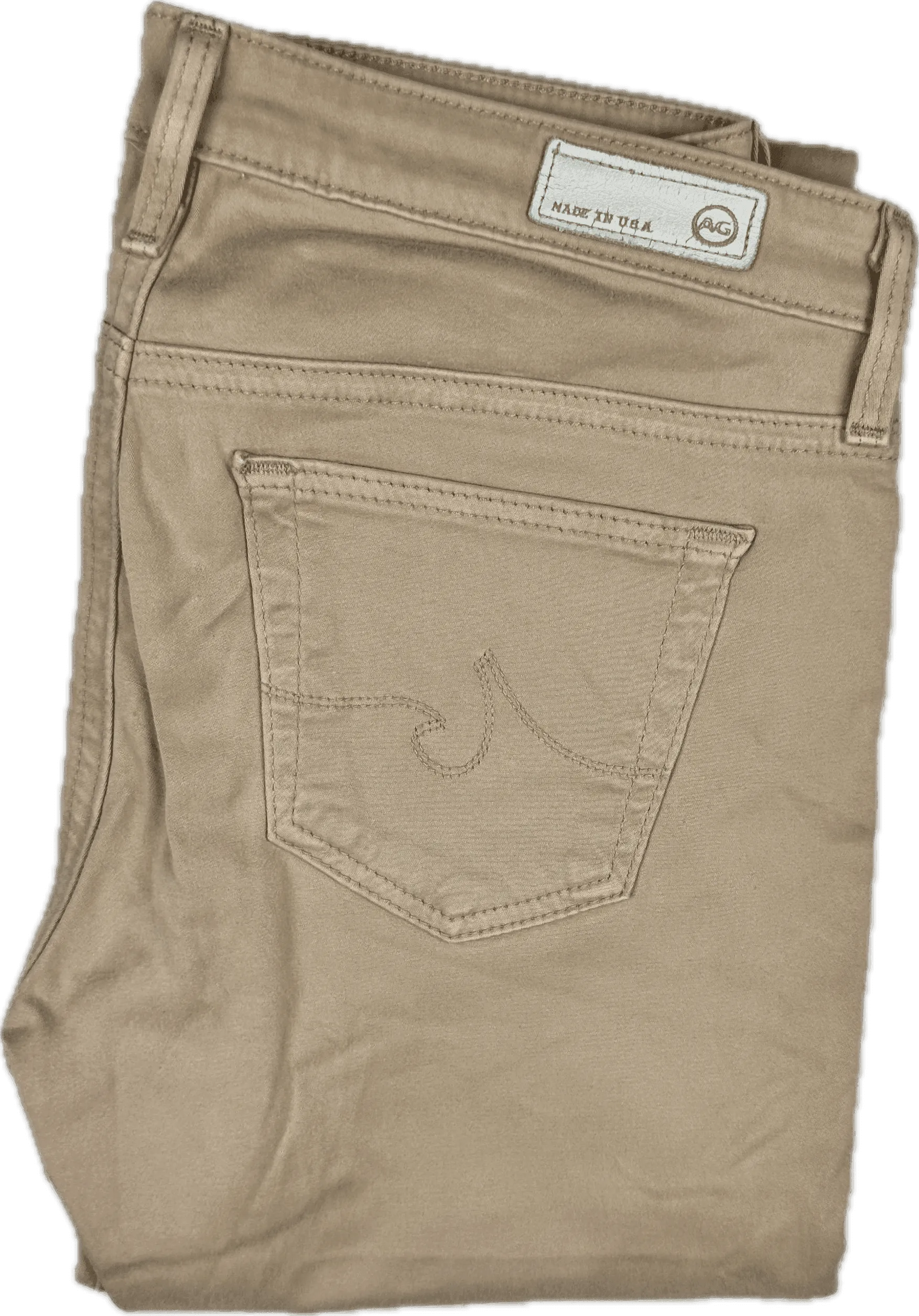 Adriano Goldschmied AG 'the Stilt' Slim Fit Beige Jeans- Size 25R