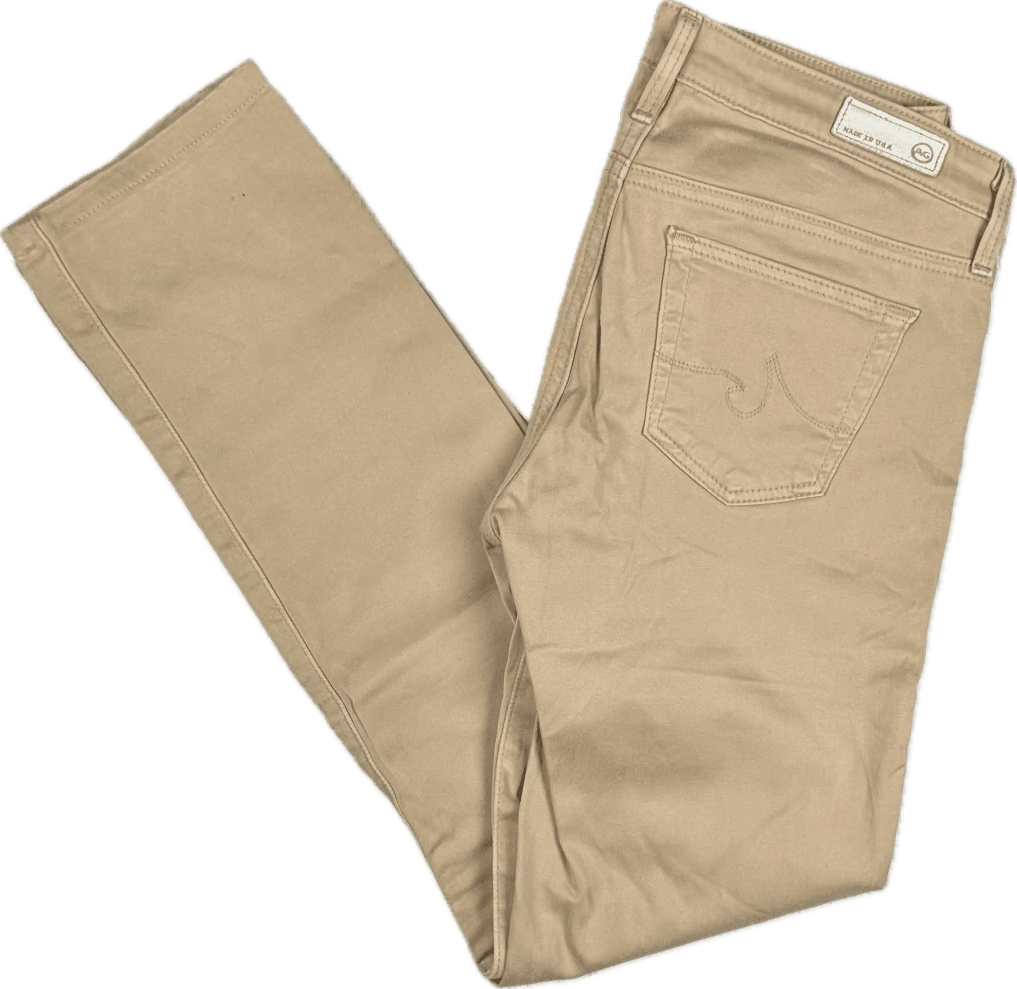 Adriano Goldschmied AG 'the Stilt' Slim Fit Beige Jeans- Size 25R