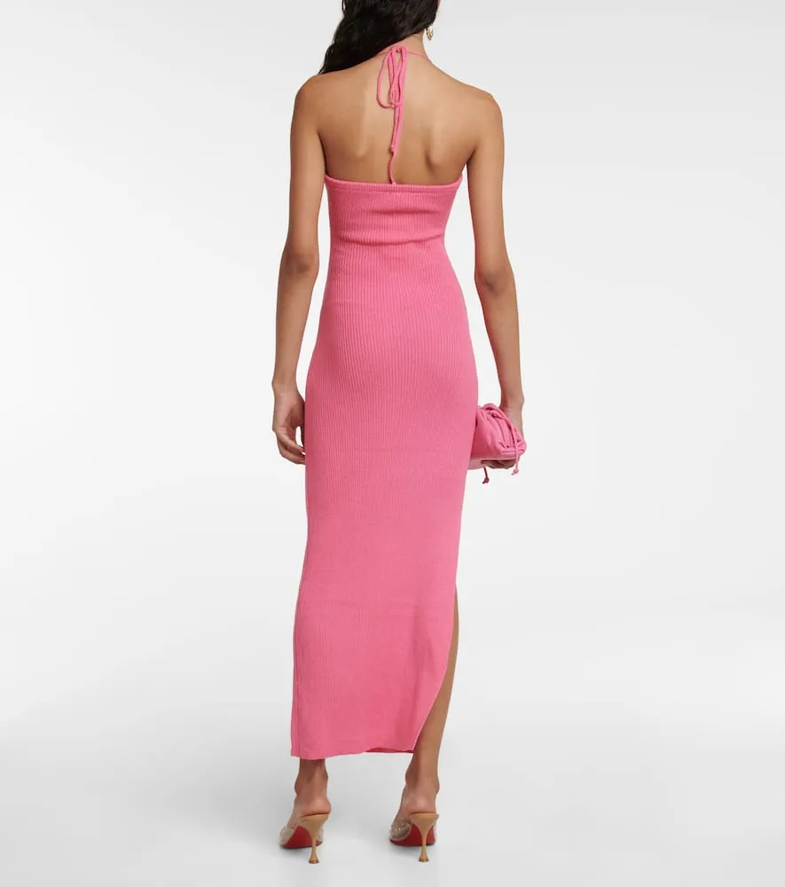 Bananhot Havana cutout ribbed-knit beach dress