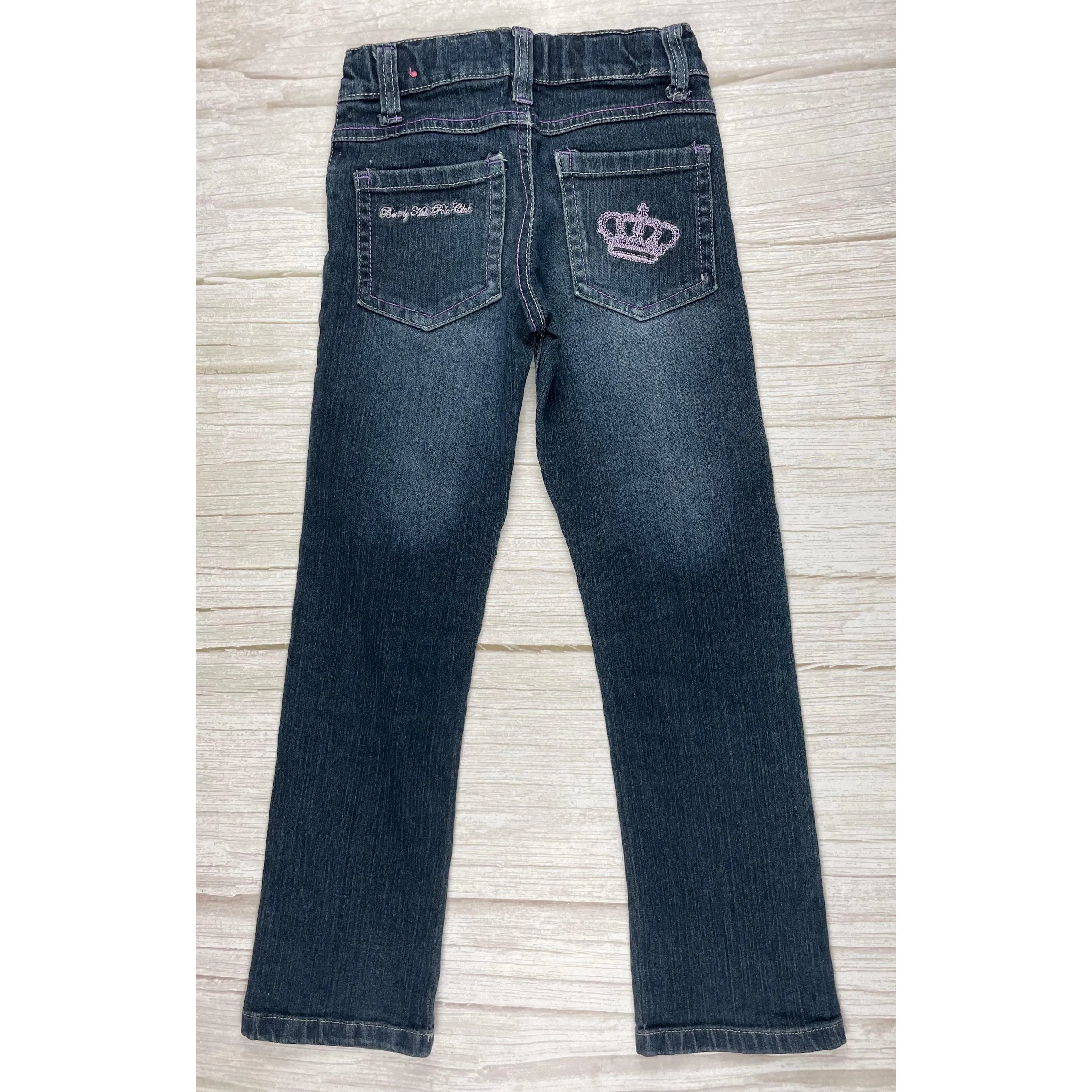 Beverly Hills Polo Club Girls Distressed Slim Fit Jeans - Size 8