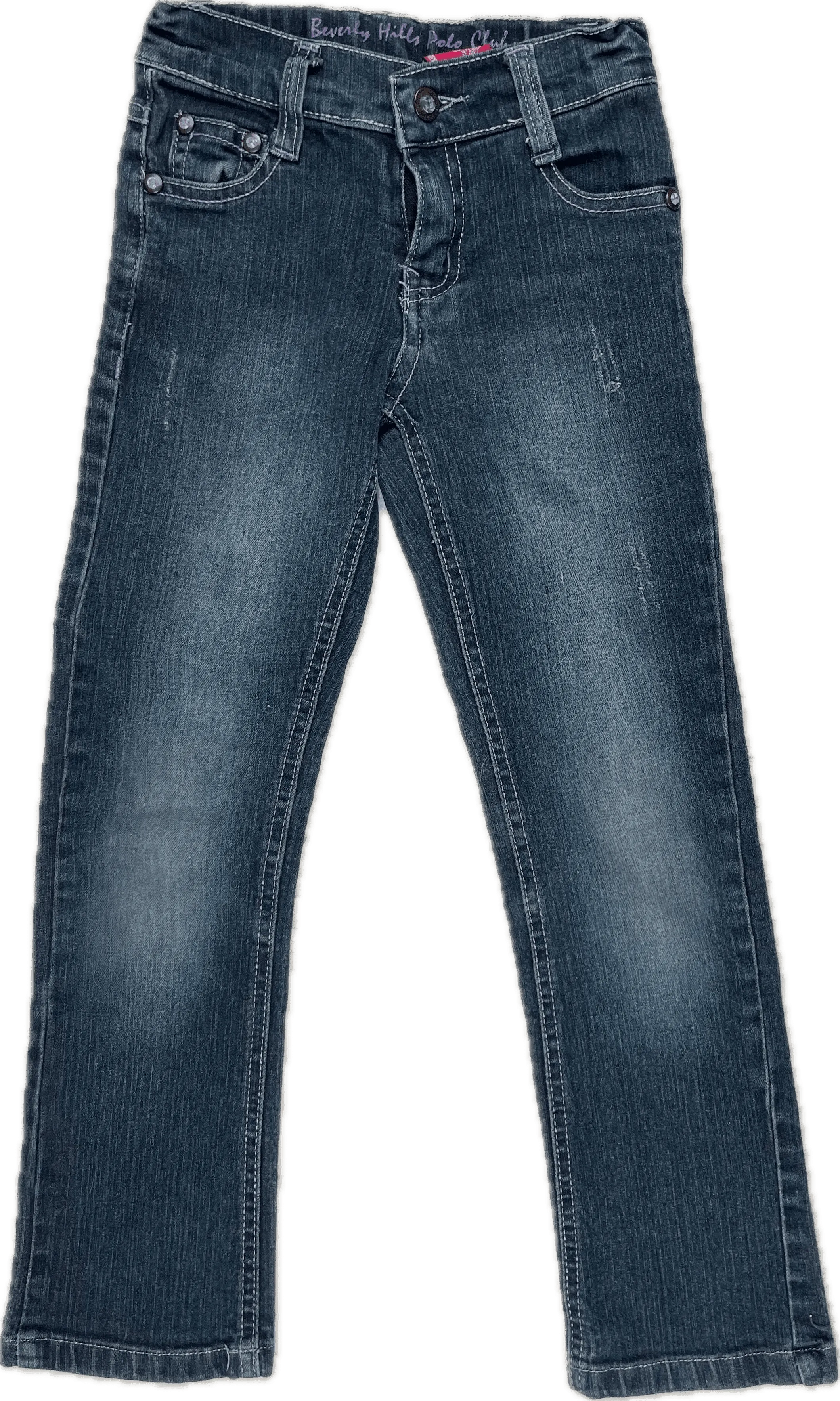 Beverly Hills Polo Club Girls Distressed Slim Fit Jeans - Size 8