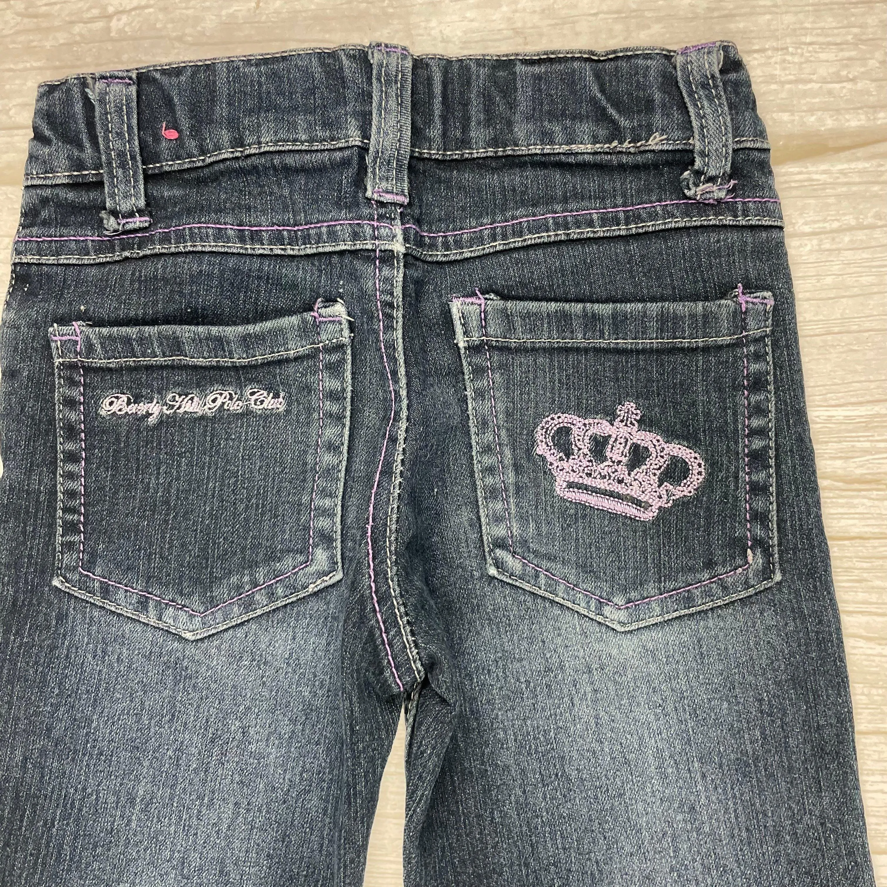 Beverly Hills Polo Club Girls Distressed Slim Fit Jeans - Size 8