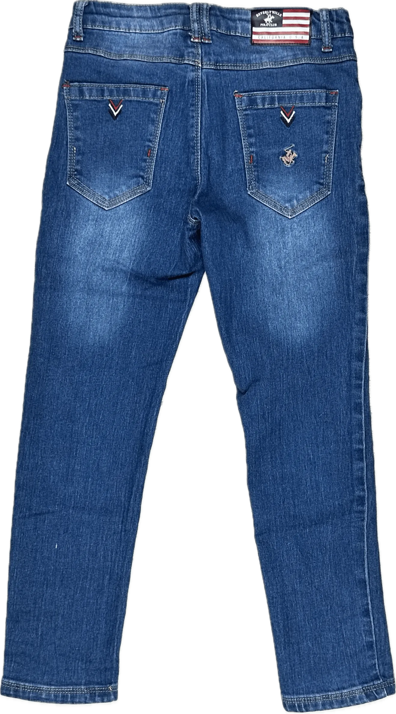 Beverly Hills Polo Club Slim Fit Logo Jeans - Size 10Y