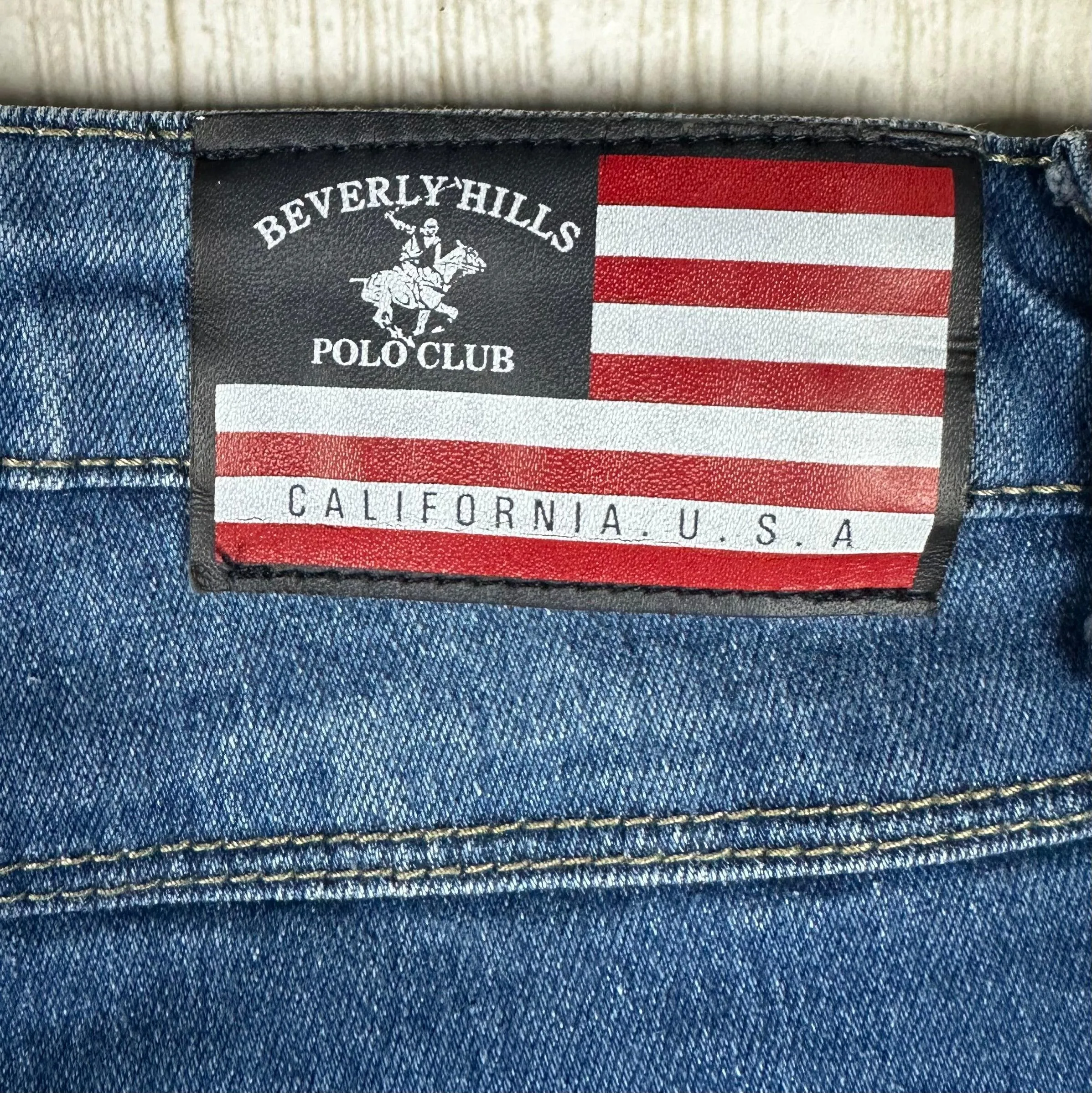 Beverly Hills Polo Club Slim Fit Logo Jeans - Size 10Y