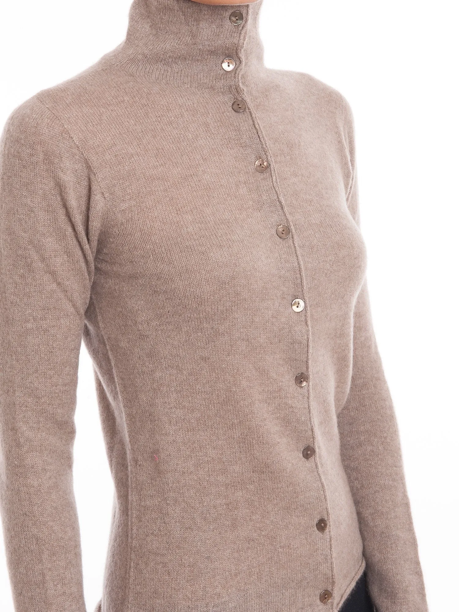 Bomber con Bottoni 100% Cashmere