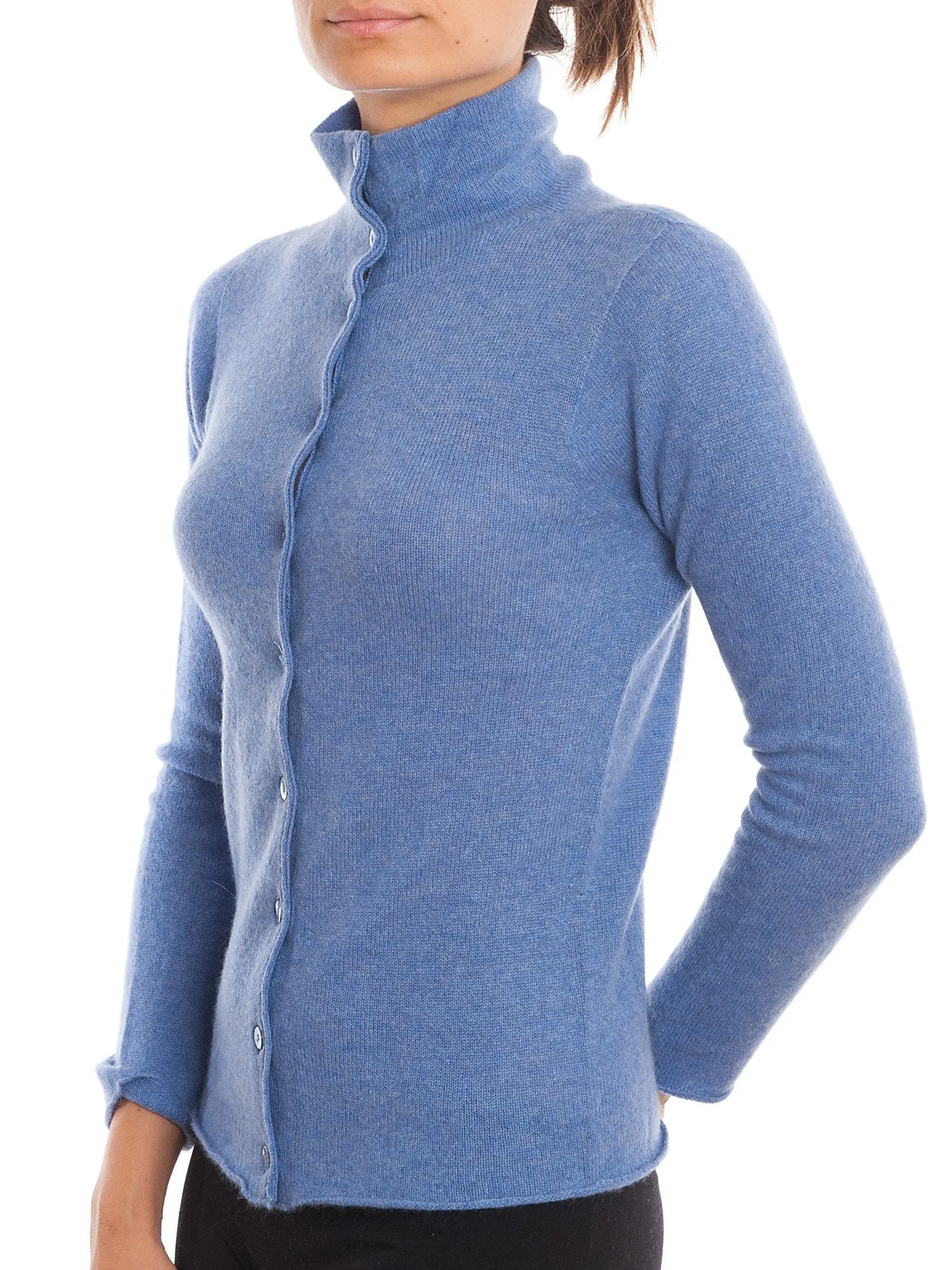 Bomber con Bottoni 100% Cashmere