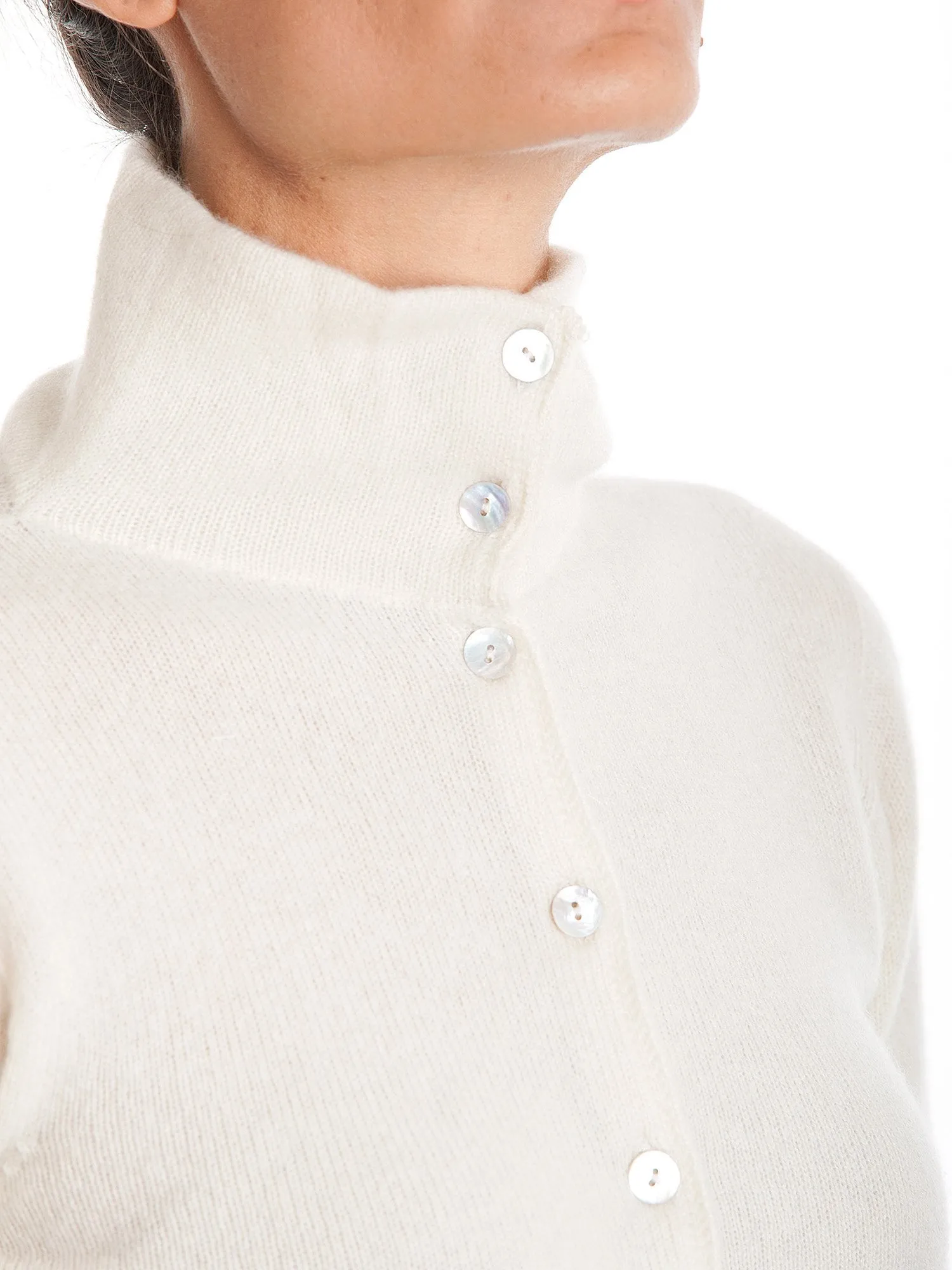 Bomber con Bottoni 100% Cashmere