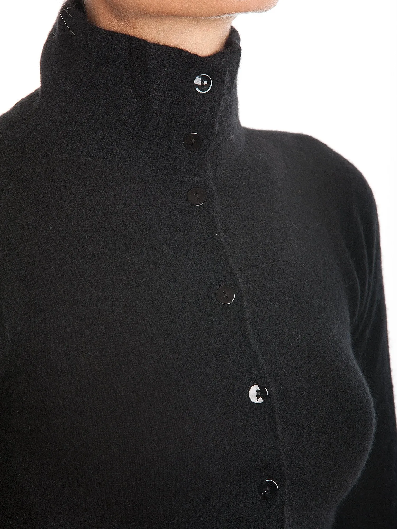 Bomber con Bottoni 100% Cashmere