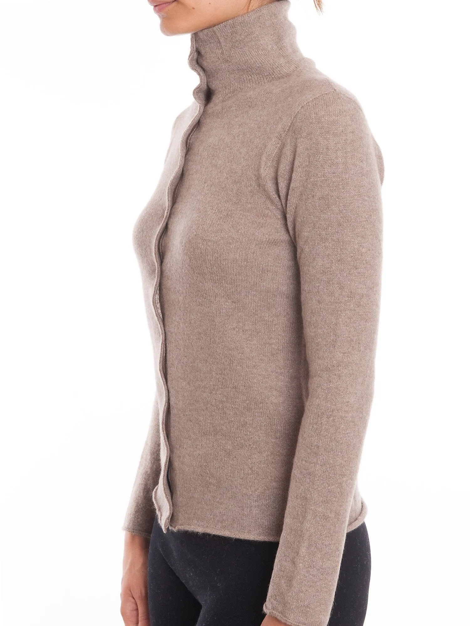 Bomber con Bottoni 100% Cashmere