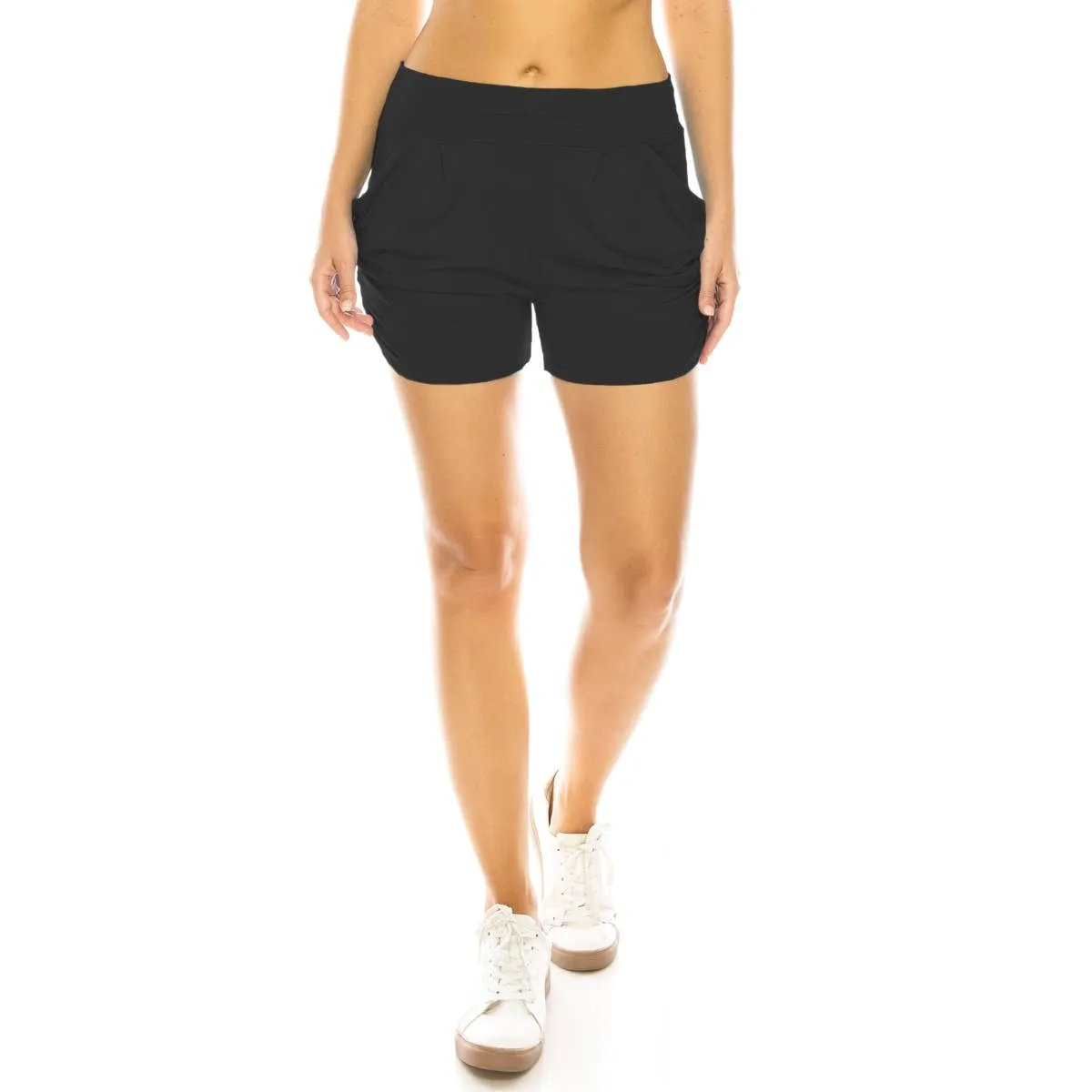 Buttery Soft High Waist Harem Shorts