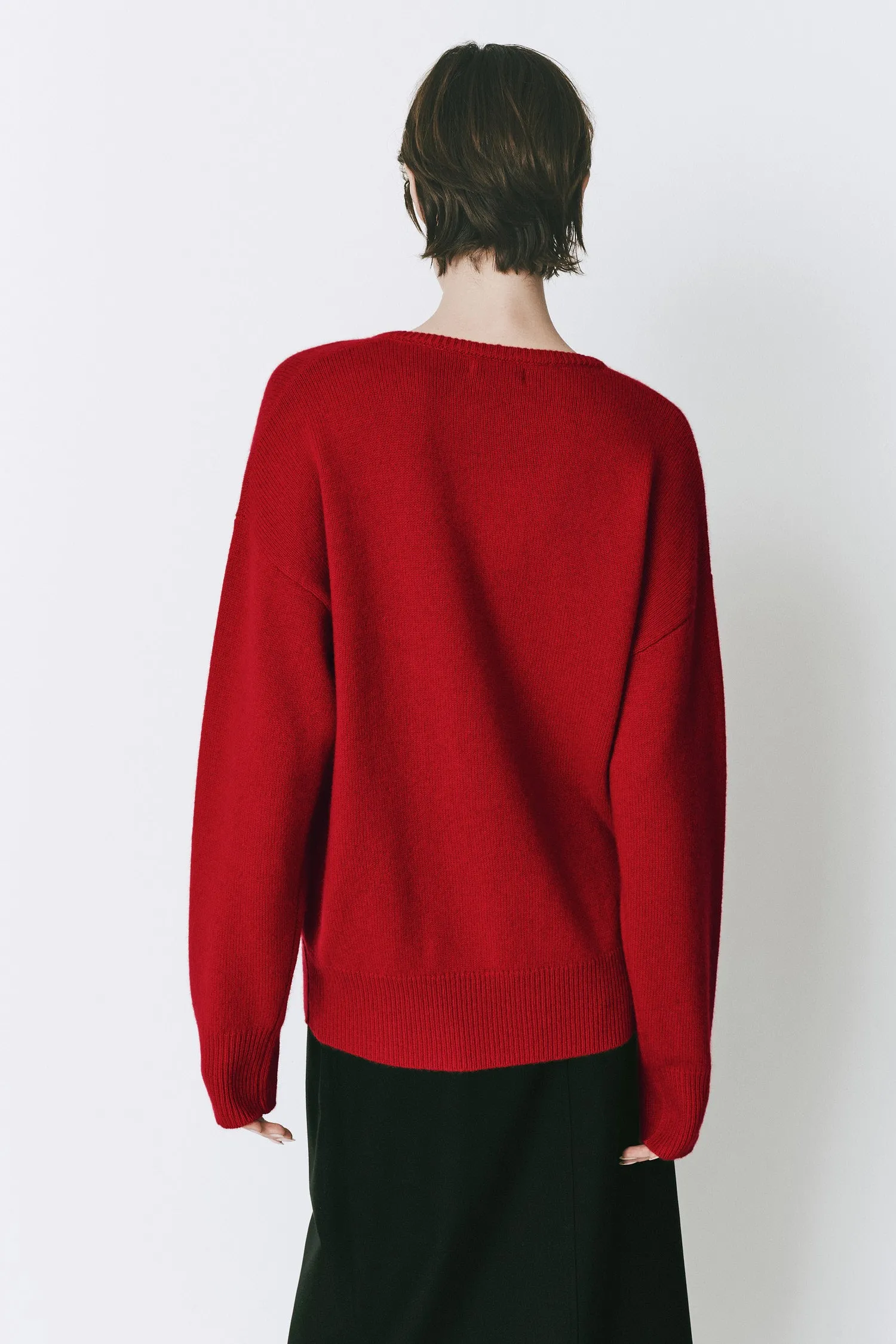 Coquelicot V Neck Sweater