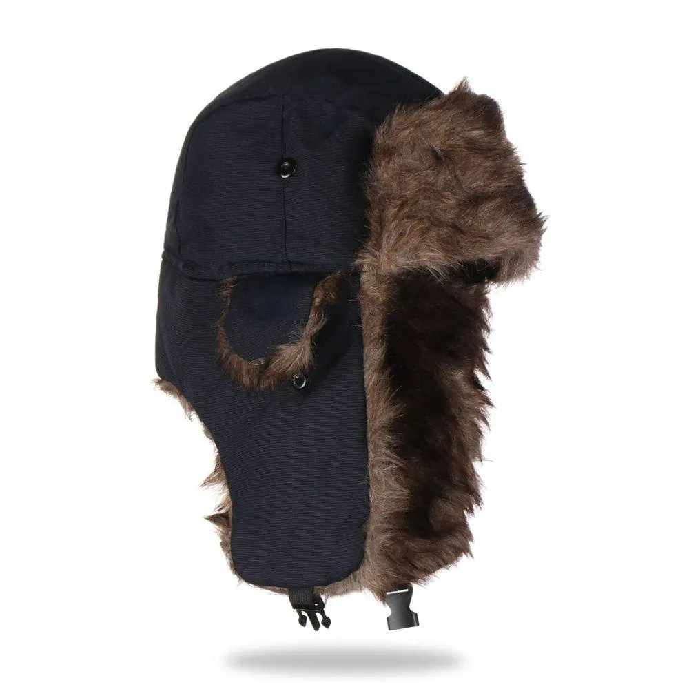 Cozy Faux Fur Winter Earflap Aviator Ski Hat