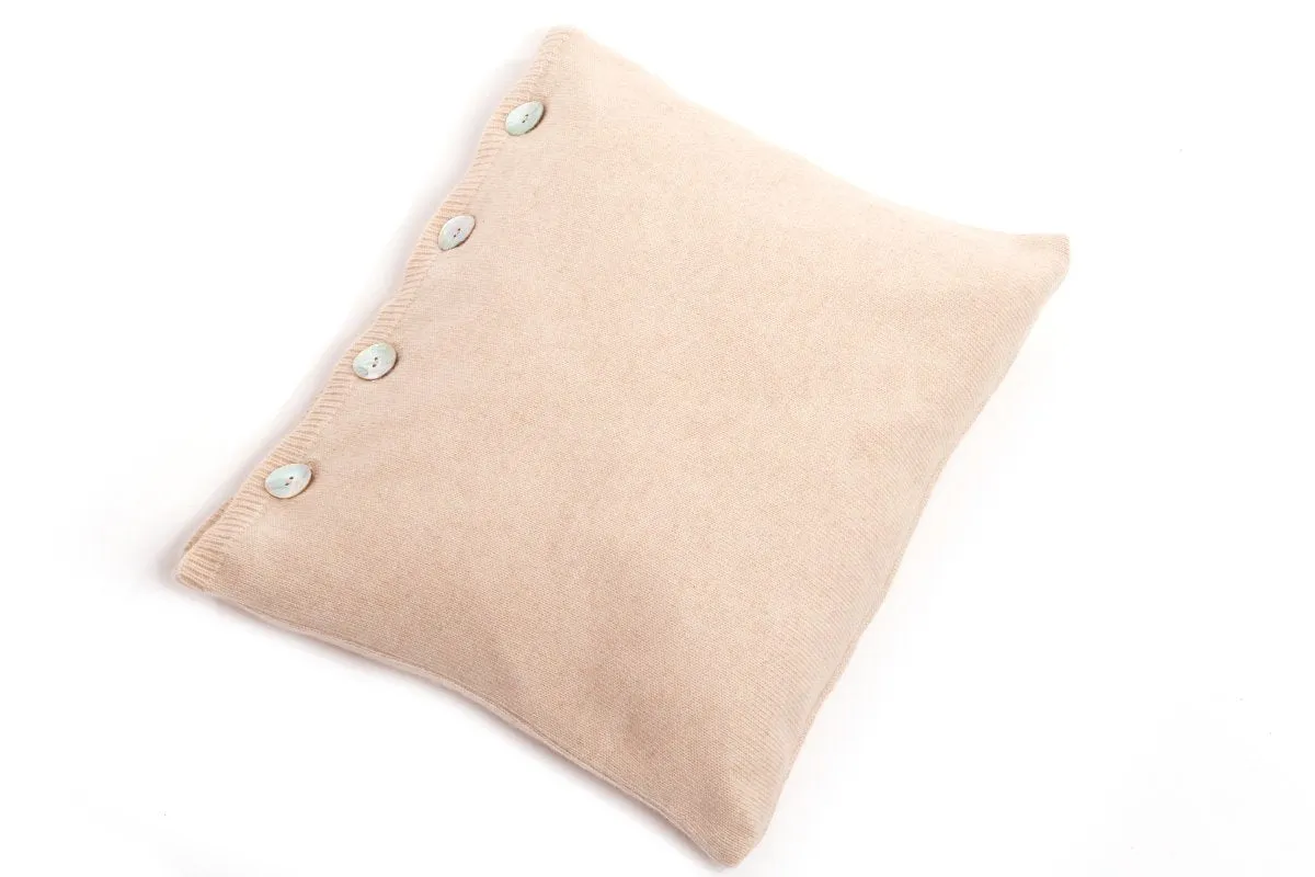 Cuscino con Bottoni 100% Cashmere
