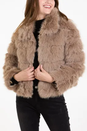 Faux Fur Pelted Jacket