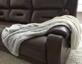 Faux fur reverse Sherpa 50 x 60 inch Throw Charcoal