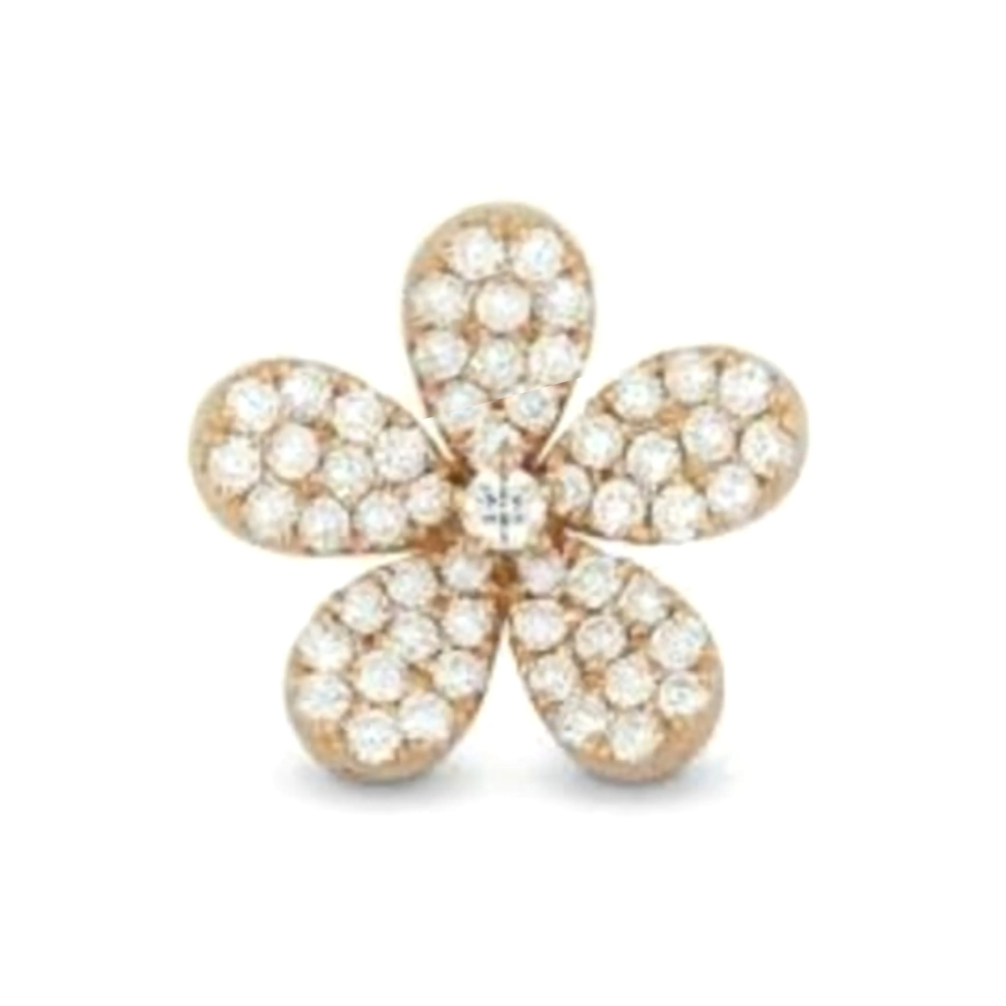 Gold Plated Sterling Silver Flower Station Necklace
