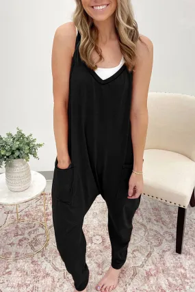 Harem Jumpsuit:  Black