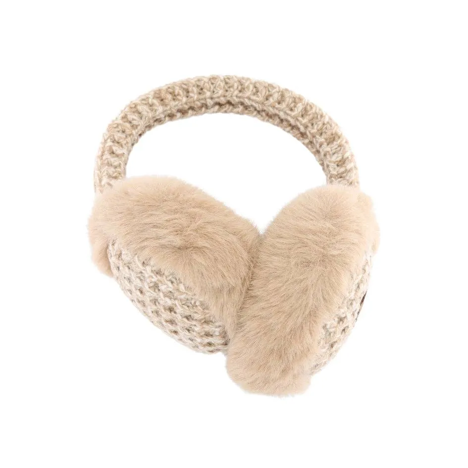 Heather Knitted Faux Fur C.C Earmuff EMS4495