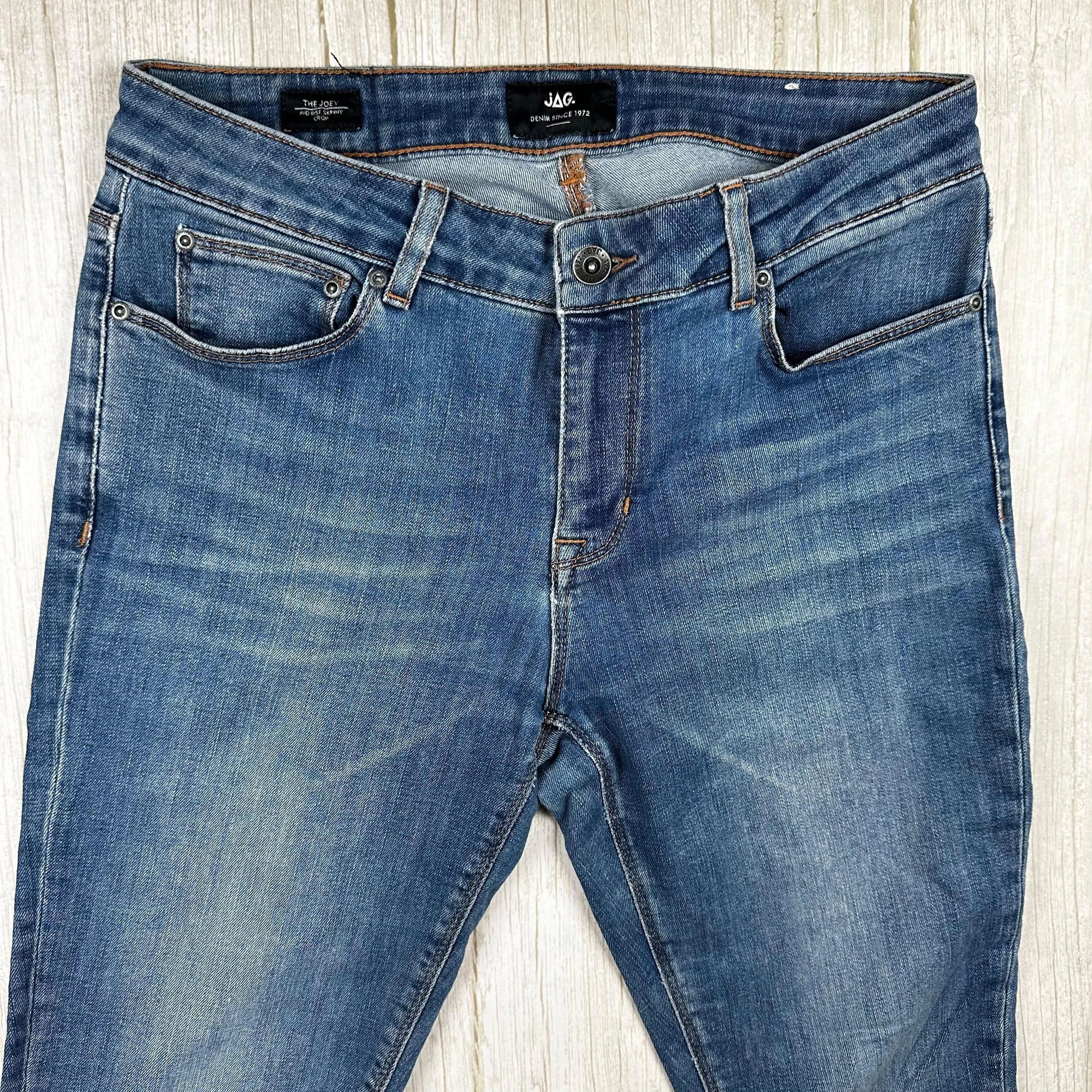 Jag 'Joey' Mid Rise-   Embroidered Patches - Size 29