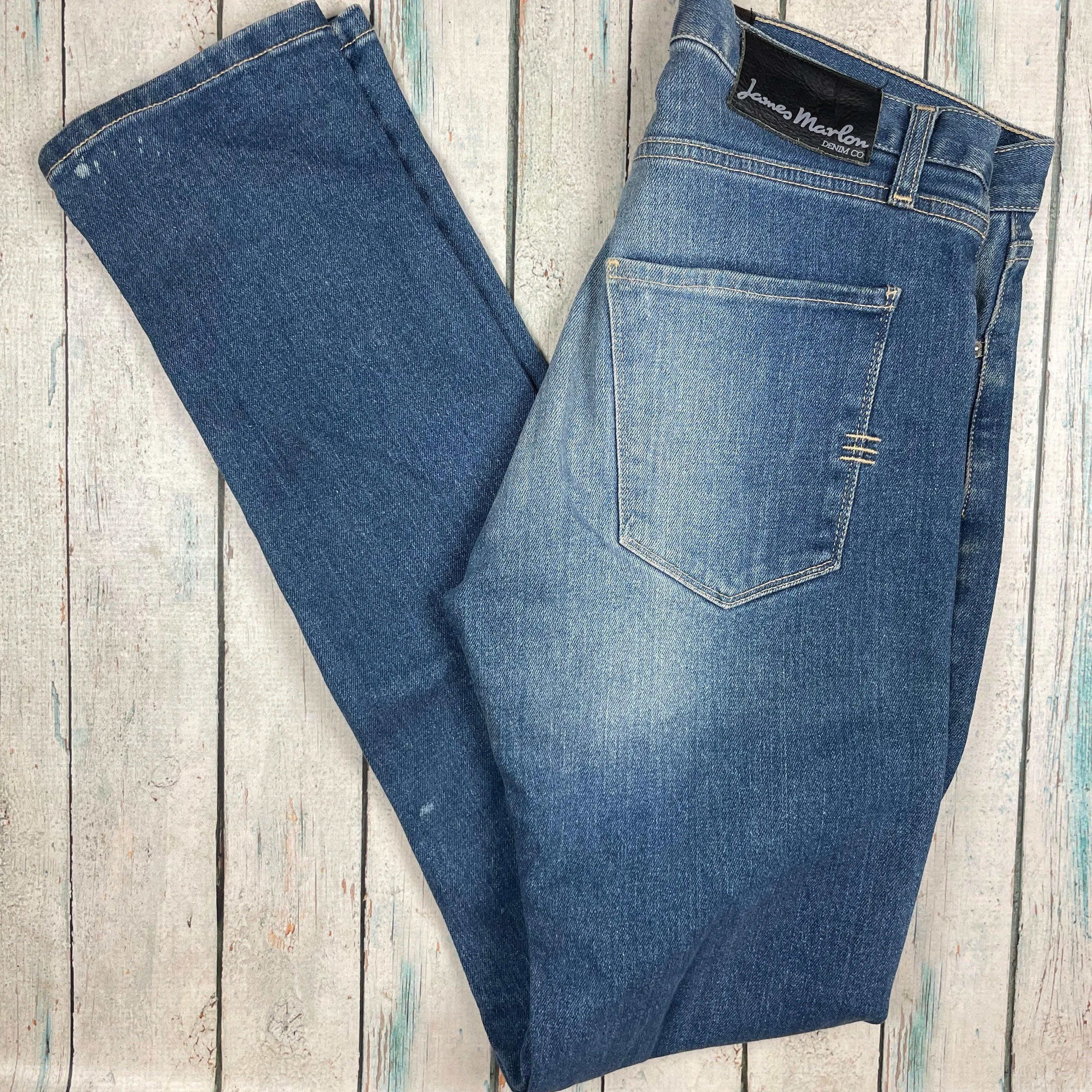 James Marlow Australian Made Mens Slim Fit Jeans- Size 30