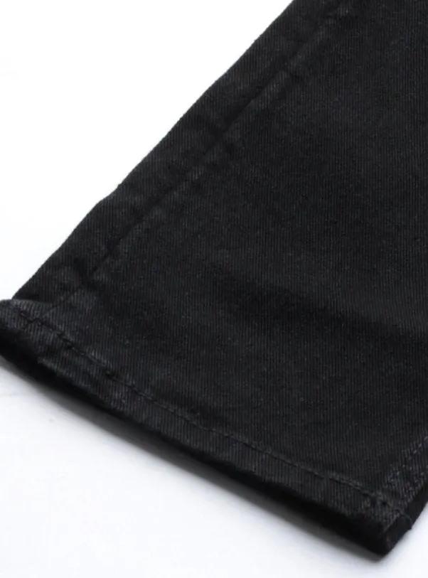 Men Black Slim Fit Mid-Rise Clean Look Stretchable Jeans