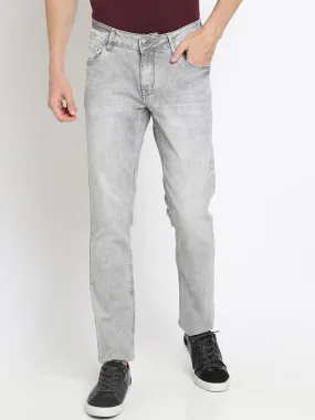 Men Grey Slim Fit Mid-Rise Clean Look Stretchable Jeans
