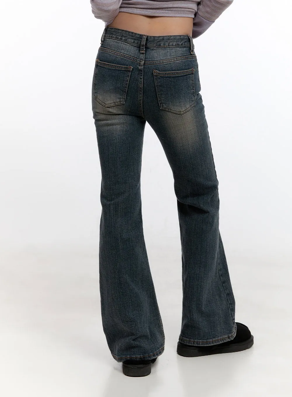 Nadine Cotton Slim Fit Flared Jeans CN425