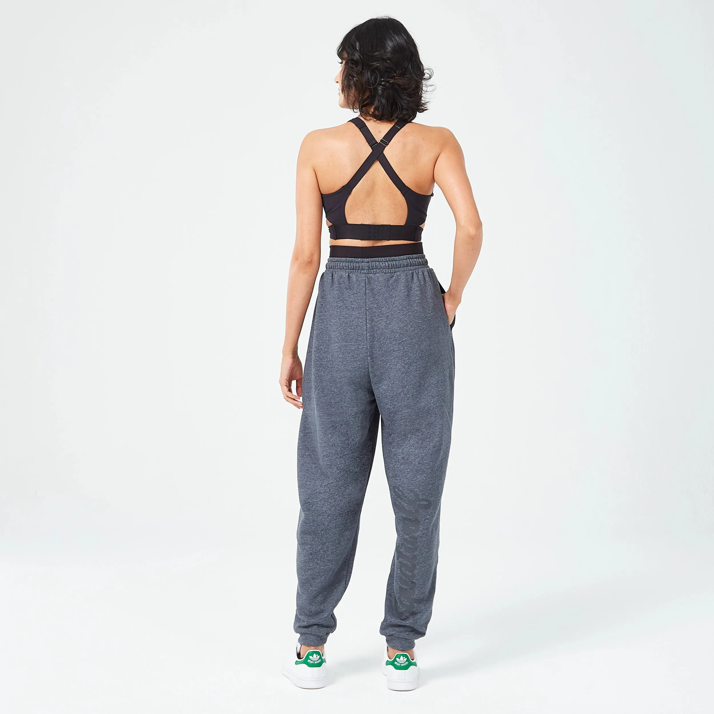 Retrograde Plush Joggers - Black Marl