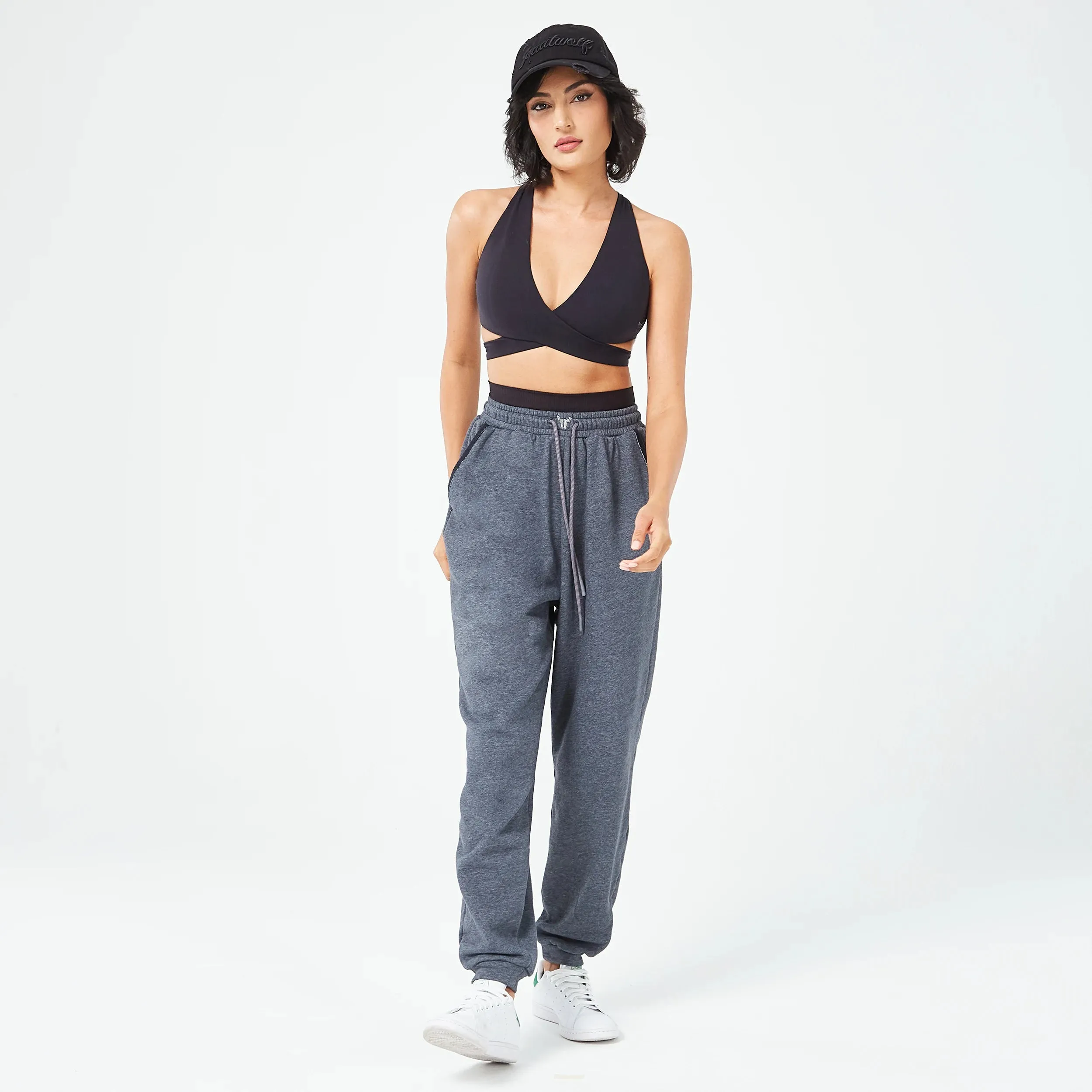 Retrograde Plush Joggers - Black Marl