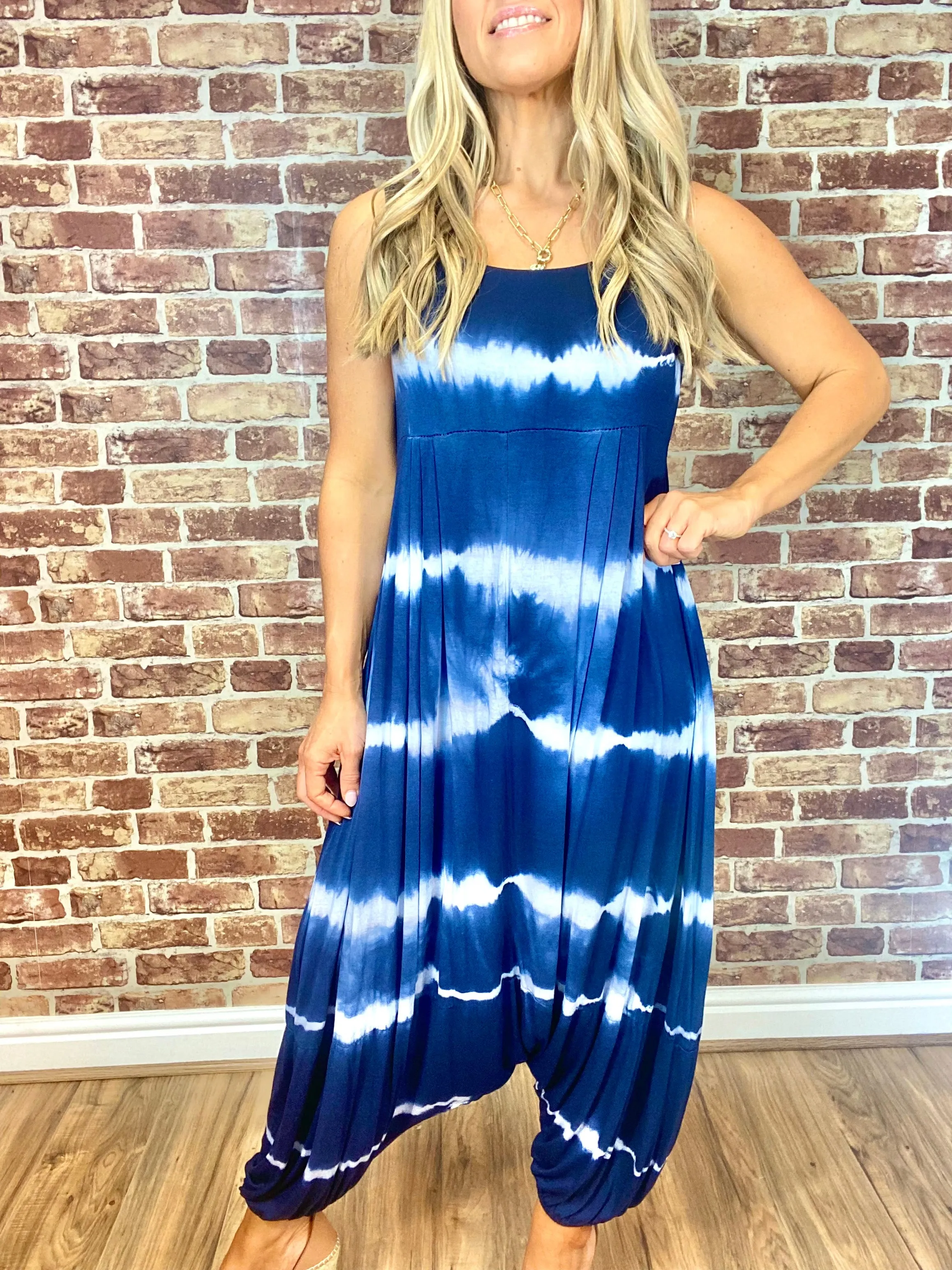 Tie Dye Pinny Romper