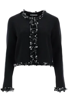 Tory Burch Beaded Cardigan
